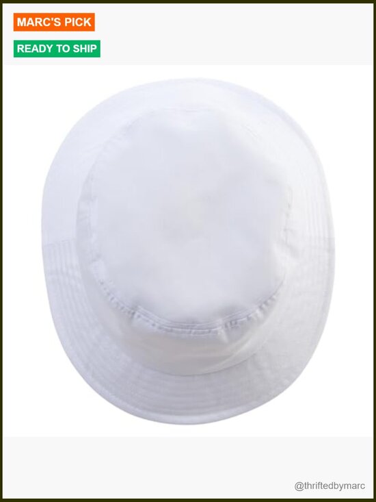 Big Size Cotton Twill Bucket Hat with Drawstring - Outdoor Sun Protection
